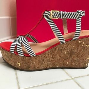 Kate Spade Tropez - cork wedge platform sandal